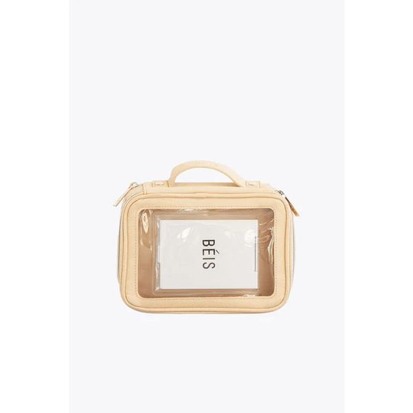Beis Handbags - NWT Beis On the Go Essential Cosmetic Case in Beige
